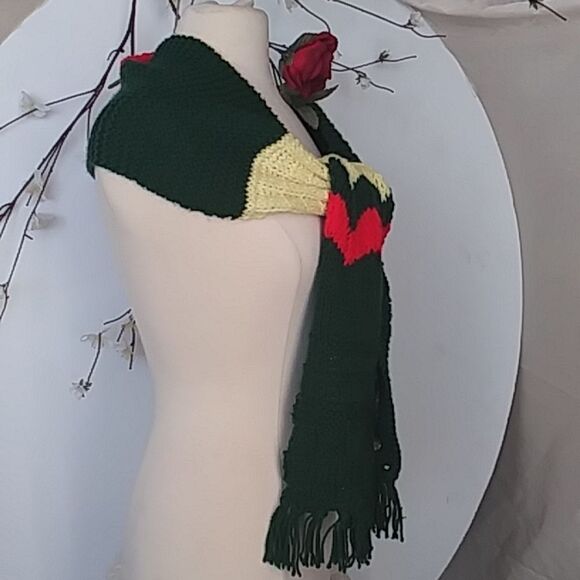 Scarf Hand-Crocheted Boho Bohemian 70s Style Sampler Granny Squares Zig … - Picture 2 of 8